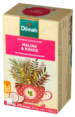 Zdjęcie produktu dla Dilmah Raspberry & Coconut [20x1,5g]