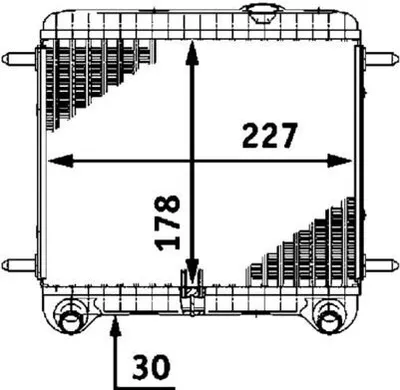 Produktbild von MAHLE CR 550 000P Kühler Wasserkühler Motorkühler passend für MERCEDES-BENZ E-Klasse Limousine (W211)
