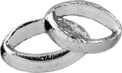 Produktbild von Verzierornament Eheringe in Silber glänzend