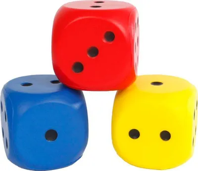 Obrázok produktu pre Van Manen SoftWürfel 6x6x6cm, 3-fach sortiert - rot, gelb oder blau 700034