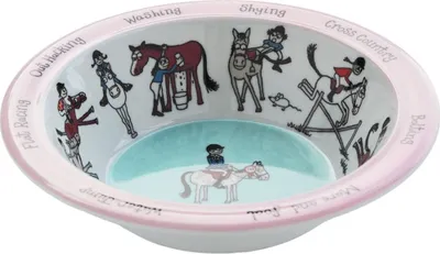 Produktbild von Tyrrell Katz - Pferd - Schüssel BZ5451 (Einheitsgröße) (Weiß/Pink)