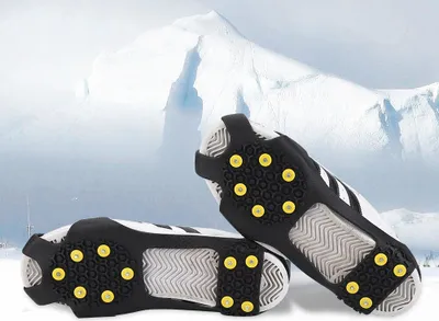 Produktbild von Snow Antiskid Spikes Griffe Bergklettern Schuhe Eis Traktion Stollen (L)