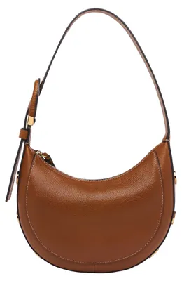 Produktbild von Fossil Damen Harwell Leder Halbmond Geldbörse Handtasche für Frauen, Mittelbraun