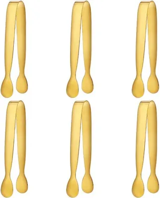 Produktbild von Azomor® Kleine Servierzangen aus Edelstahl für vielseitige Anwendungen in Küche und Feiern