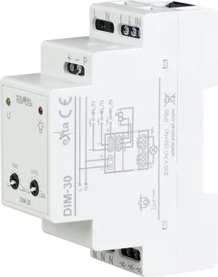 Zdjęcie produktu dla Ściemniacz 230V AC 30-500W DIM-30 exta Zamel