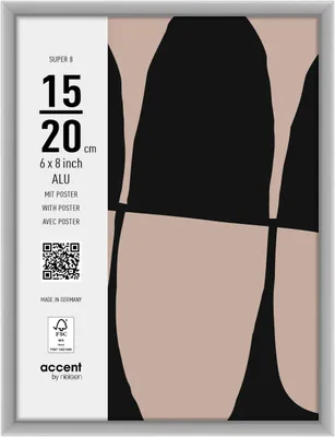 Immagine prodotto di accent by nielsen Cornice in alluminio Super 8, 13x18 cm, argento opaco