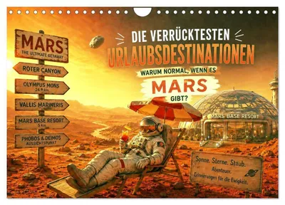 Produktbild von Die verrücktesten Urlaubsdestinationen (Wandkalender 2027 DIN A4 quer), CALVENDO Monatskalender