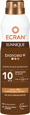 Obrázek produktu pro ECRAN SUNNIQUE BRONCEA+ mlžný olej SPF10 250 ml