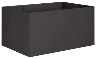 Produktbild von vidaXL Garten-Pflanzgefäß Schwarz 120 x 80 x 60 cm Kaltgewalzter Stahl