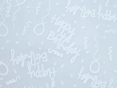 Produktbild von Fondant Prägematte Silikon für Torten HAPPY BIRTHDAY 50,8x50,8cm 115700