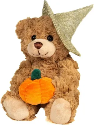 Image de Teddy Hermann Ours en peluche Halloween avec citrouille 20 cm