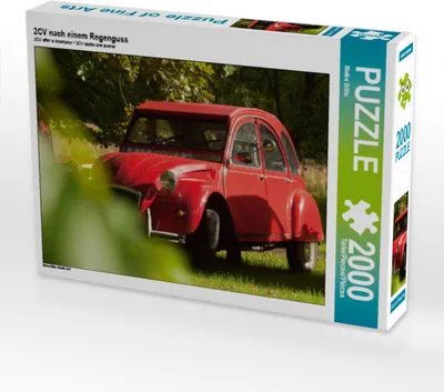 Produktbild von CALVENDO Puzzle 2CV nach einem Regenguss 2000 Teile Puzzle quer | 2000 Teile Lege-Größe 90x67cm Foto-Puzzle für glückliche Stunden