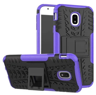 Image de Coque hybride 2 pièces pour extérieur, violette, pour Samsung Galaxy J3 J330F 2017