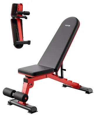 Immagine prodotto di Panca per sollevamento pesi VEVOR (portata 544 kg) per l'home fitness, pieghevole e regolabile rapidamente