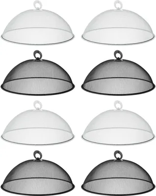 Produktbild von 8x Speisen Abdeckhaube Metall Speiseschirm Speisenhaube Fliegenhaube Insektenhaube Lebensmittel Haube