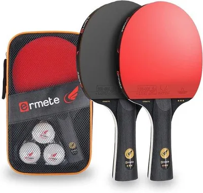 Productafbeelding van Famanu tafeltennisset met rackets en ballen - Ideaal voor beginners en gezinnen