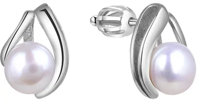 Produktbild von Silver earrings with real pearl TAGUP1665PS