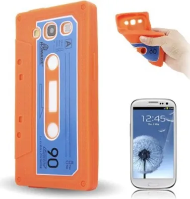 Image de Coque en silicone pour téléphone portable Samsung I9300 Galaxy S3, de couleur orange