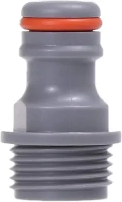Produktbild von Bradas Gerätestück WHITE LINE 1/2" Außengewinde grau