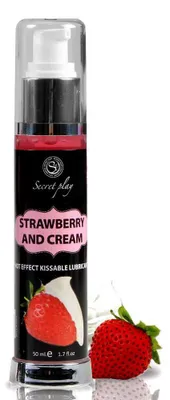Immagine prodotto di Lubrificante Effetto Caldo Fragola e Crema 50 ml