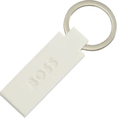 Produktbild von BOSS Schlüsselring Edge Iconic White