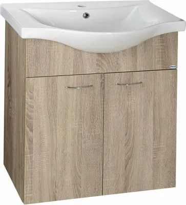 Obrázok produktu pre KERAMIA FRESH umývadlová skrinka 60,6x74x34cm, dub platina