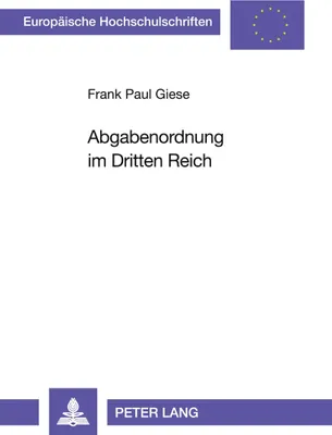 Produktbild von Abgabenordnung im Dritten Reich