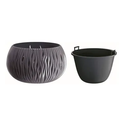 Immagine prodotto di Květináč  SANDY BOWL s vkladem 23,8 cm - barva: antracit
