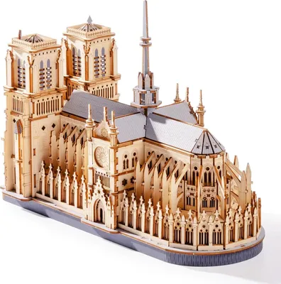 Produktbild von Kathedrale von Paris STG511 - 3D-Puzzle - Holzmodell - DIY-Bausatz - Für Erwachsene ab 14 Jahren - Modellbausatz - Geschenkidee
