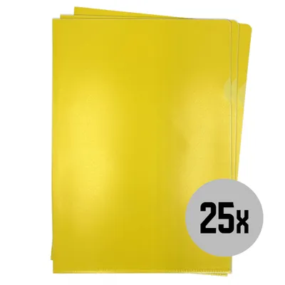 Produktbild von DULA Einsteckhüllen, Gelb - A4 - 25 Einsteckmappen
