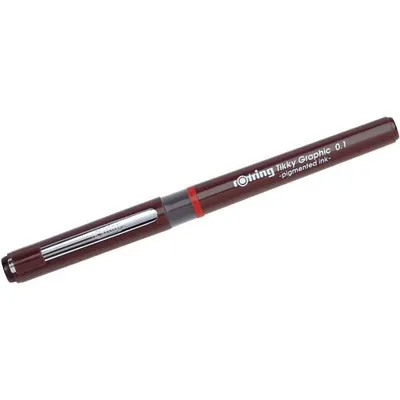 Produktbild von rotring Tikky Graphic Faserschreiber Strichstärke 0,1 mm