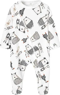 Produktbild von Boboli Velour Strampler Weiß 6 Months Weiß 6 Months