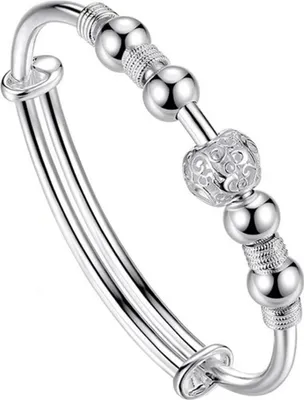 Produktbild von Hohlperlen-Charme-Armband, modisch, für Damen, verstellbar, Party-Schmuck, Geschenk