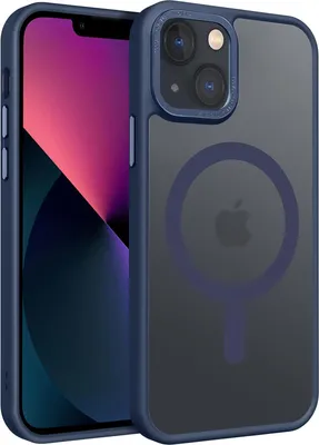 Immagine prodotto di Custodia per iPhone 13 Custodia MagSafe compatibile con il telaio della fotocamera in metallo Custodia a calamita Protezione dei bordi in TPU