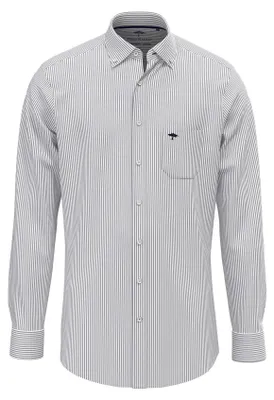 Produktbild von Fynch Hatton 10005500 Langarmhemd Grau L Mann Grau L
