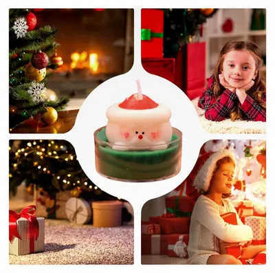 Produktbild von Weihnachts-Teelichter – klein für Hochzeiten, festliche Atmosphäre, Requisiten für Dekoration, Zuhause, Wohnzimmer, Esstisch, Hochzeit