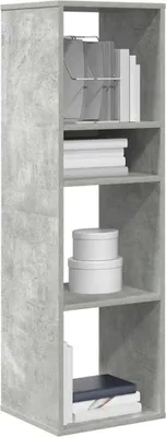 Imagen del producto de Maison Exclusive - Estantería para libros, color gris hormigón, 34x31x112 cm, material compuesto de madera