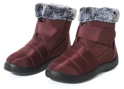 Obrázok produktu pre Omgoods – Teplé zimné topánky pre dámy s fleecovou podšívkou, farba: vínová