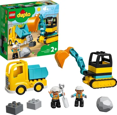 Produktbild von LEGO® 10931 - DUPLO® Bagr a nákladní auto (20 dílků)
