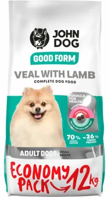 Immagine prodotto di John Dog GOOD FORM Mini Vitello & Agnello 12 kg