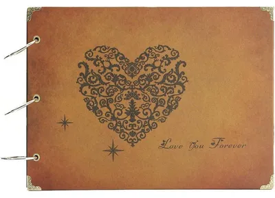 Produktbild von Scrapbook Album Vintage Fotobuch Selbstgestalten 60 Schwarze Seiten Nachfüllbar 27 x 19 cm