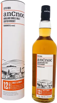Produktbild von AnCnoc 12 Years + Box 700ml 40% Vol.