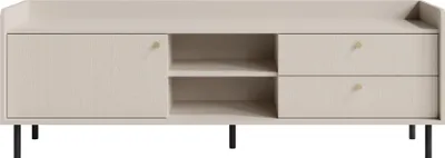 Produktbild von Masseno TV-Schrank ASTREA 170 cm Fernsehschrank mit 2 Schubladen und 1 Türen TV-Lowboard für Wohnzimmer Modern 170x42x59 cm Beige / Beige