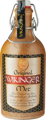 Produktbild von Original Wikinger Met Honigwein Met in Traditionsflasche 500ml