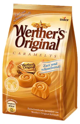 Zdjęcie produktu dla Werthers Original Caramelts rozpływające się w ustach słodycze karmelowe 153g