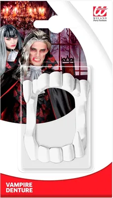 Productafbeelding van Vampiergebit - Volwassenen - Tanden - Bijttanden - Dracula - Bloedzuiger - Themafeest - Carnaval - Halloween