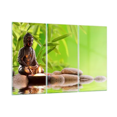 Produktbild von Bilder auf glas - Buddhismus Feng Shui Spa Bambus - 165x110cm - Glasbilder - Wandbilder - Kunstdruck - Wanddekoration aus Glas - Glas Bilder - Wandbild auf Glas - GCE165x110-2392
