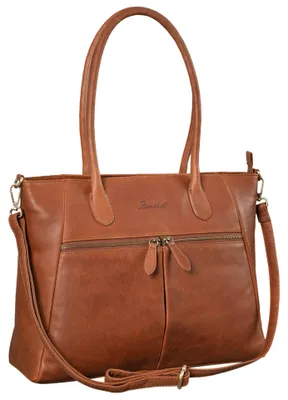 Produktbild von Benthill Damen Handtasche Leder - Hochwertige Ledertasche - Große Klassische Damentasche / Shopper - Elegante Umhängetasche - Schultertasche
