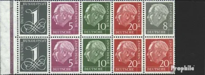 Produktbild von Briefmarken BRD (BR.Deutschland) 1958 Mi Hbl8Y II postfrisch