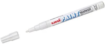 Produktbild von Lackmalstift Uni-Paint PX-21 1-1,5 mm weiß Packung mit 12 Stück